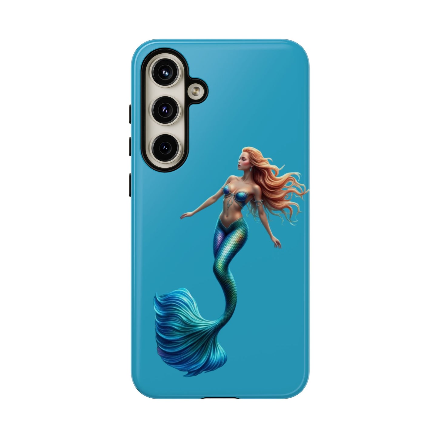 Mermaid Phone Case, Tough Phone Cover, Ocean Lover Gift, Cute Mermaid Accessory, Summer Vibes Case