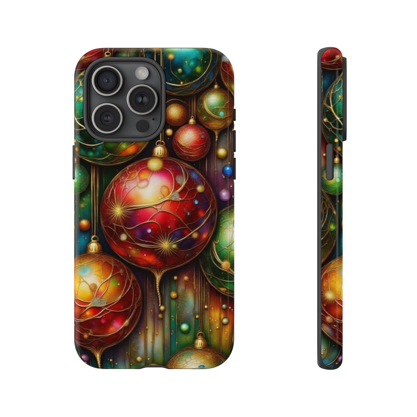 Colorful Holiday Phone Case, Festive Smartphone Cover, Christmas Gift, Artistic Phone Protector, Unique Holiday Accessory