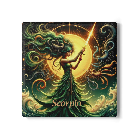 Ceramic Coaster, Zodiac Scorpio, Astrology Signs, Unique Designs, Gift Ideas