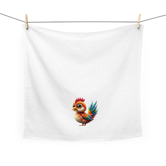 Juniper; Colorful Chicken Tea Towel, Home Decor, Kitchen Accessory, Gift for Bird Lovers, Quirky Kitchen Towel, Nature Inspired Gift