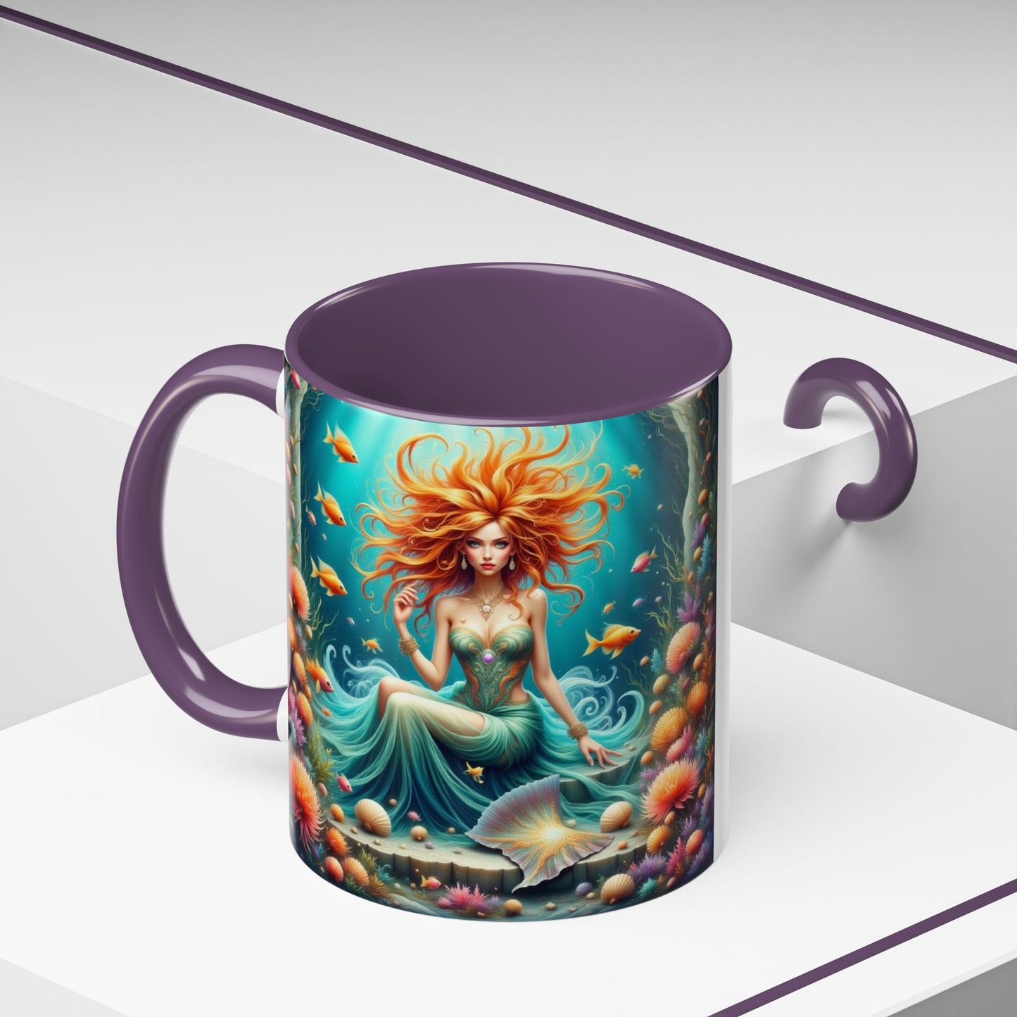 Astrology Pisces Accent Coffee Mug (11, 15oz)