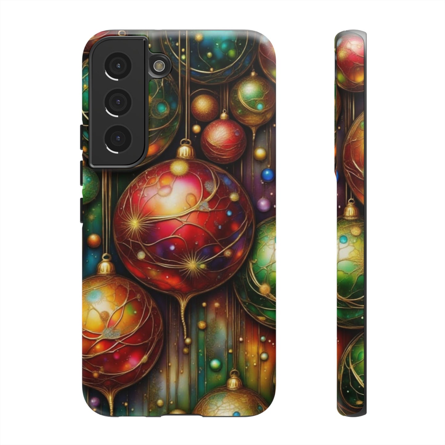Colorful Holiday Phone Case, Festive Smartphone Cover, Christmas Gift, Artistic Phone Protector, Unique Holiday Accessory