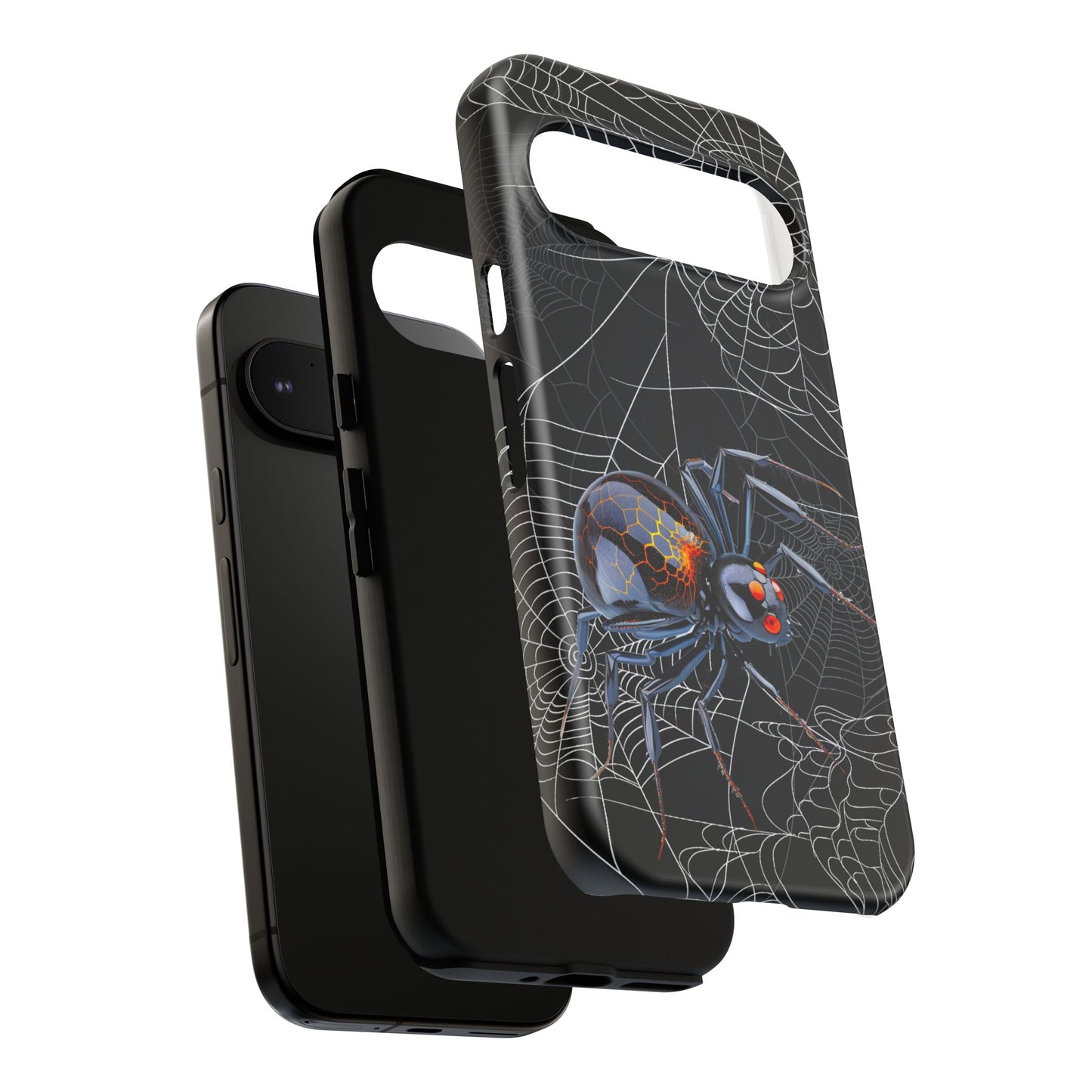 Spider Web Phone Case - Tough Cases for Halloween, Spooky Decor, Gift for Teens, Gothic Style, Unique Customizable Covers