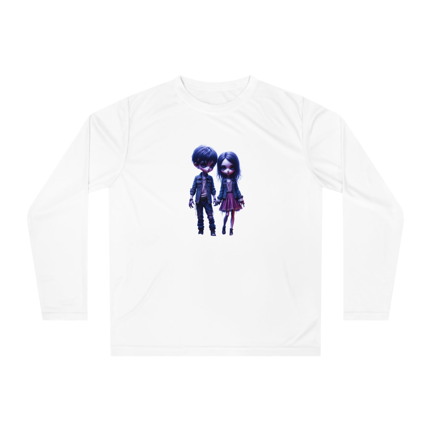 Chic Unisex Long Sleeve Performance Shirt with Unique Design, Ideal for Activewear, Casual Outings, Gifts, Halloween, and Everyday Wear