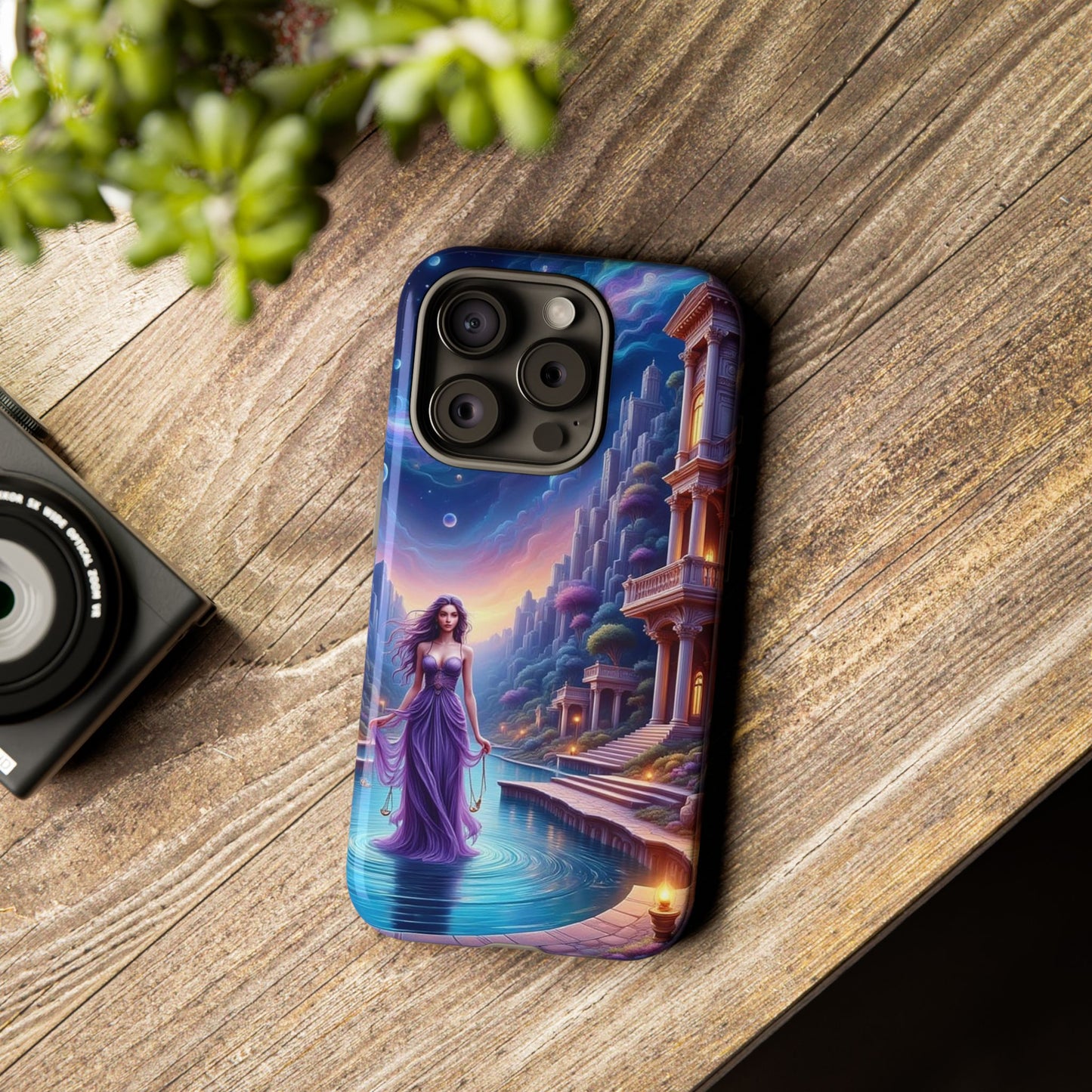 Celestial Fantasy Phone Case, Tough Case for Dreamers, Galaxy Design, Gift for Her, Magical Phone Accessory