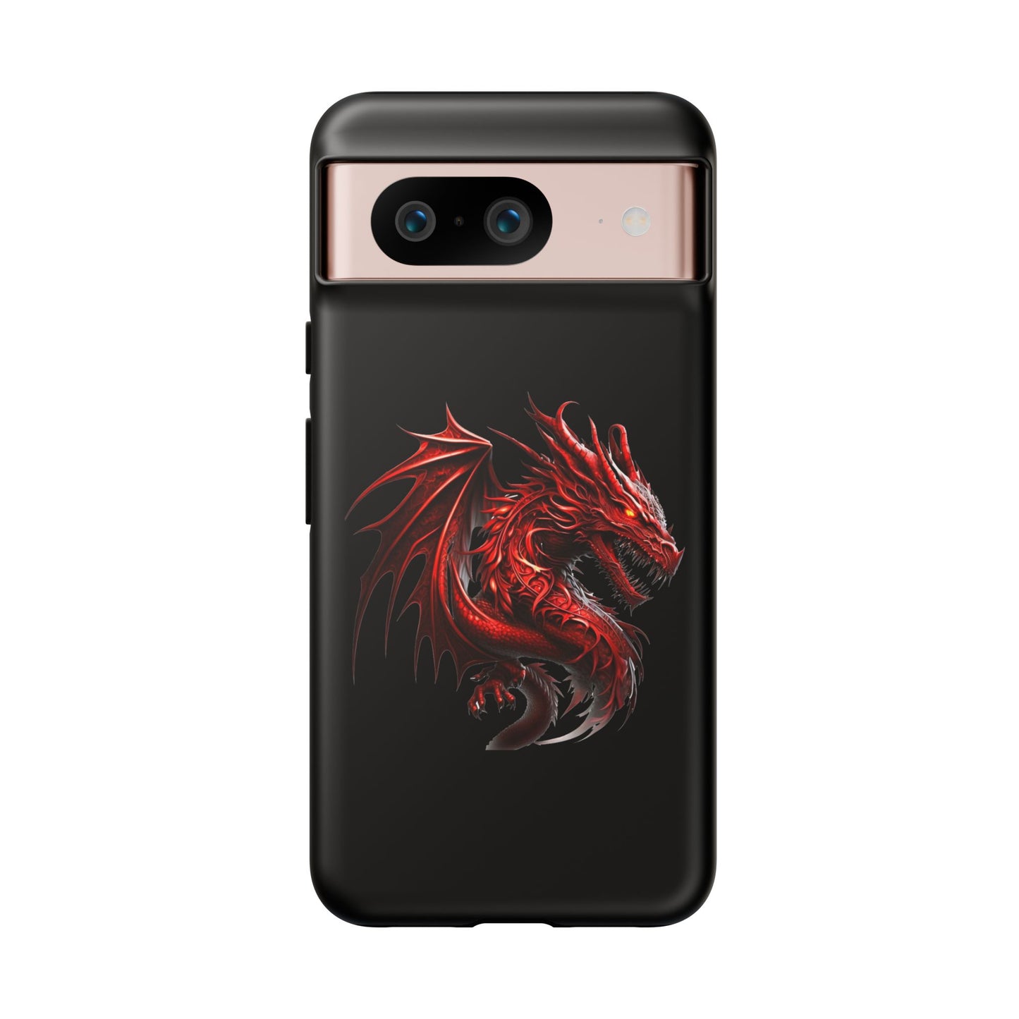Red Dragon Phone Case, Fantasy Case, Tough Phone Cover, Gift for Gamers, Dragon Lover, Unique Mobile Accessory