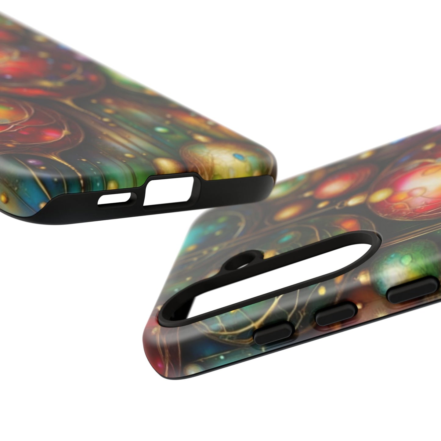 Colorful Holiday Phone Case, Festive Smartphone Cover, Christmas Gift, Artistic Phone Protector, Unique Holiday Accessory