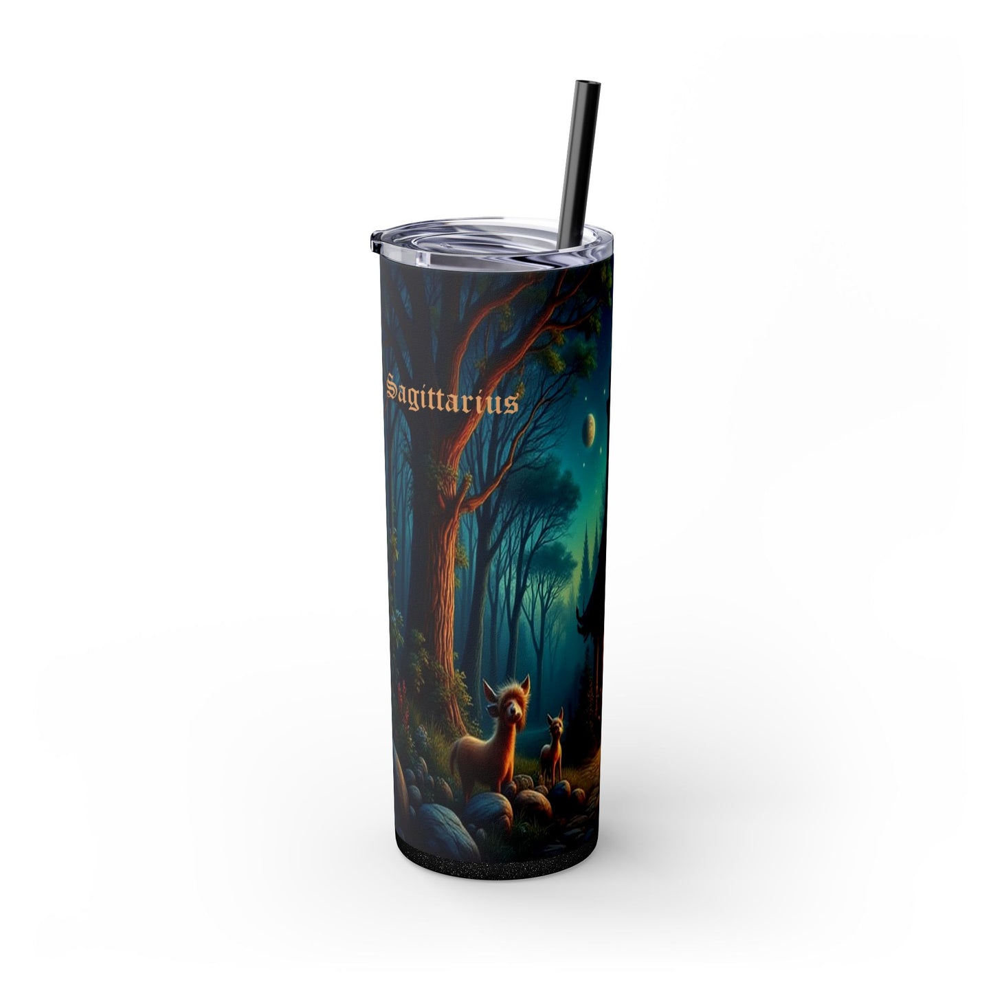Zodiac Sagittarius Tumbler with Straw, 20oz