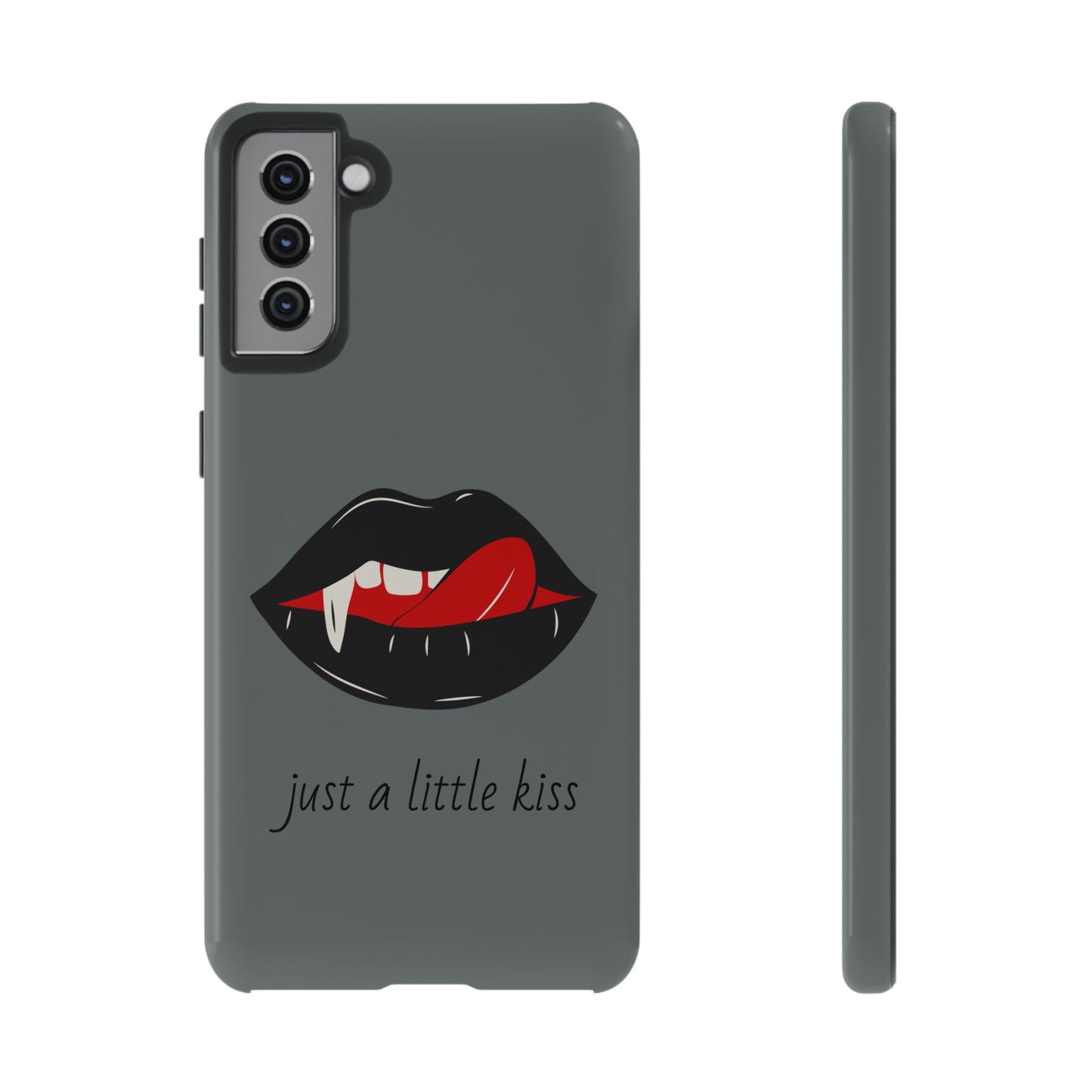 Vampire Lip Phone Case, Edgy Tech Accessories, Halloween Gifts, Goth Aesthetic, Quirky Cell Phone Cover