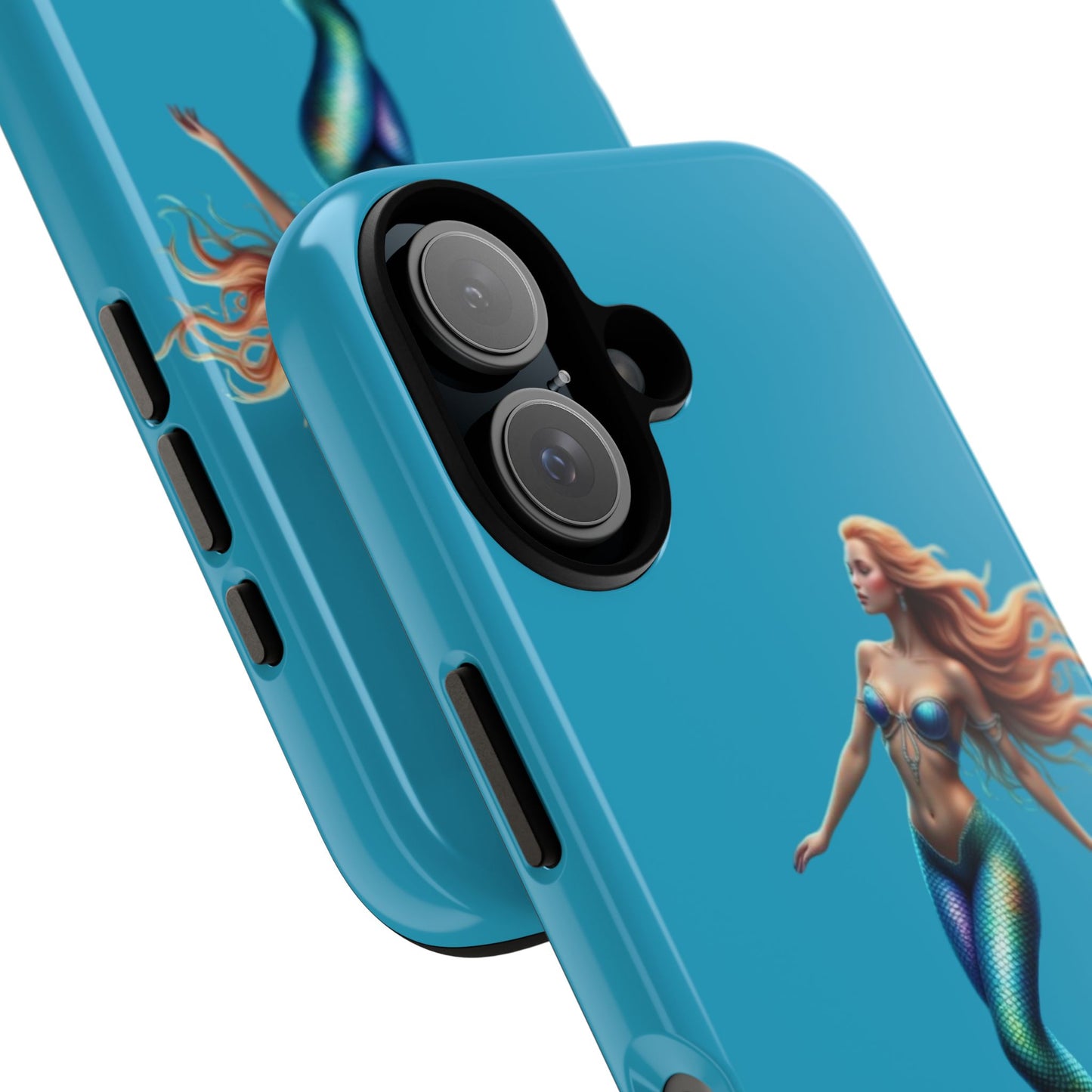 Mermaid Phone Case, Tough Phone Cover, Ocean Lover Gift, Cute Mermaid Accessory, Summer Vibes Case