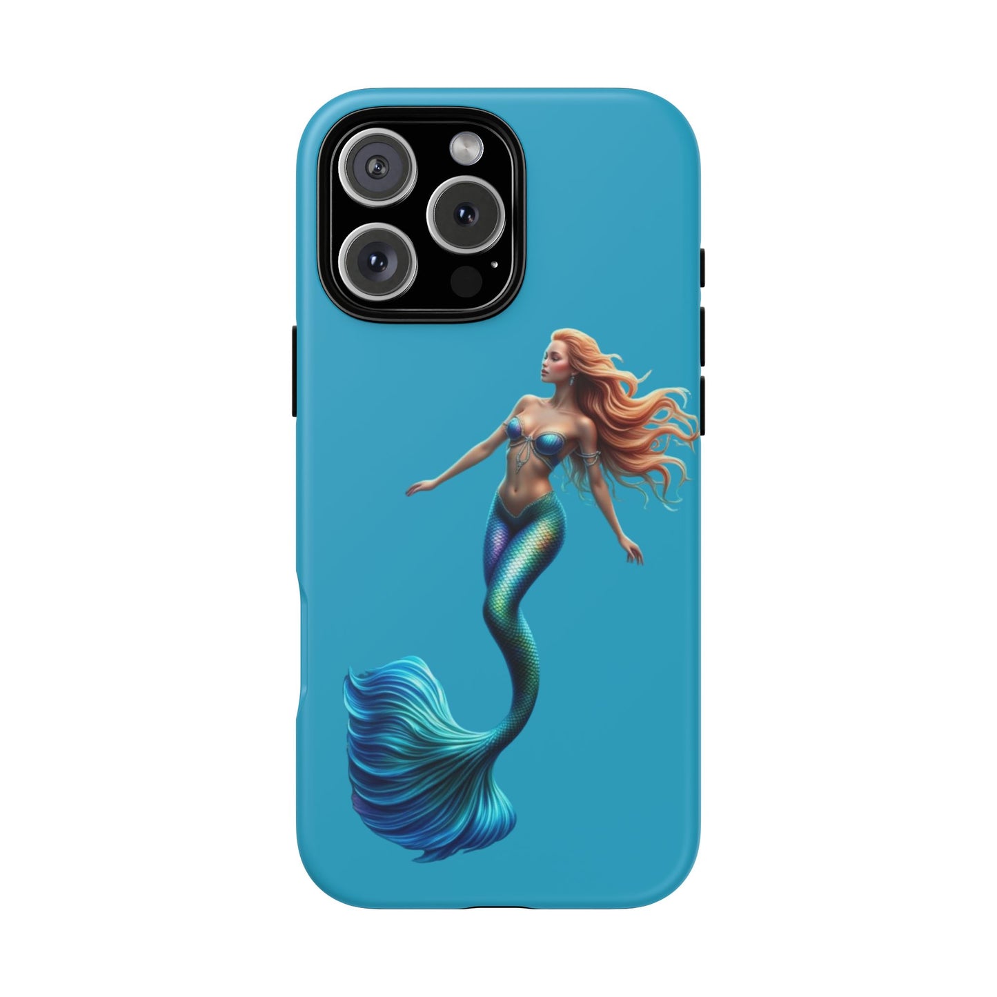 Mermaid Phone Case, Tough Phone Cover, Ocean Lover Gift, Cute Mermaid Accessory, Summer Vibes Case