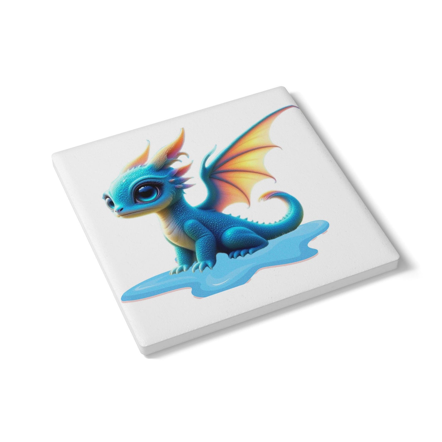 Ceramic Coaster, Baby Dragon Sky, Unique Gifts, Cool Designs