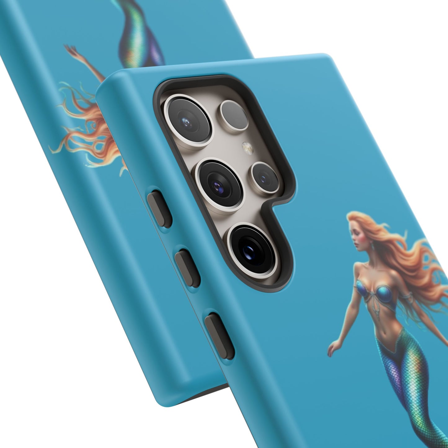 Mermaid Phone Case, Tough Phone Cover, Ocean Lover Gift, Cute Mermaid Accessory, Summer Vibes Case