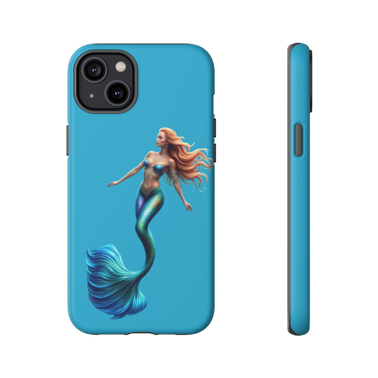 Mermaid Phone Case, Tough Phone Cover, Ocean Lover Gift, Cute Mermaid Accessory, Summer Vibes Case
