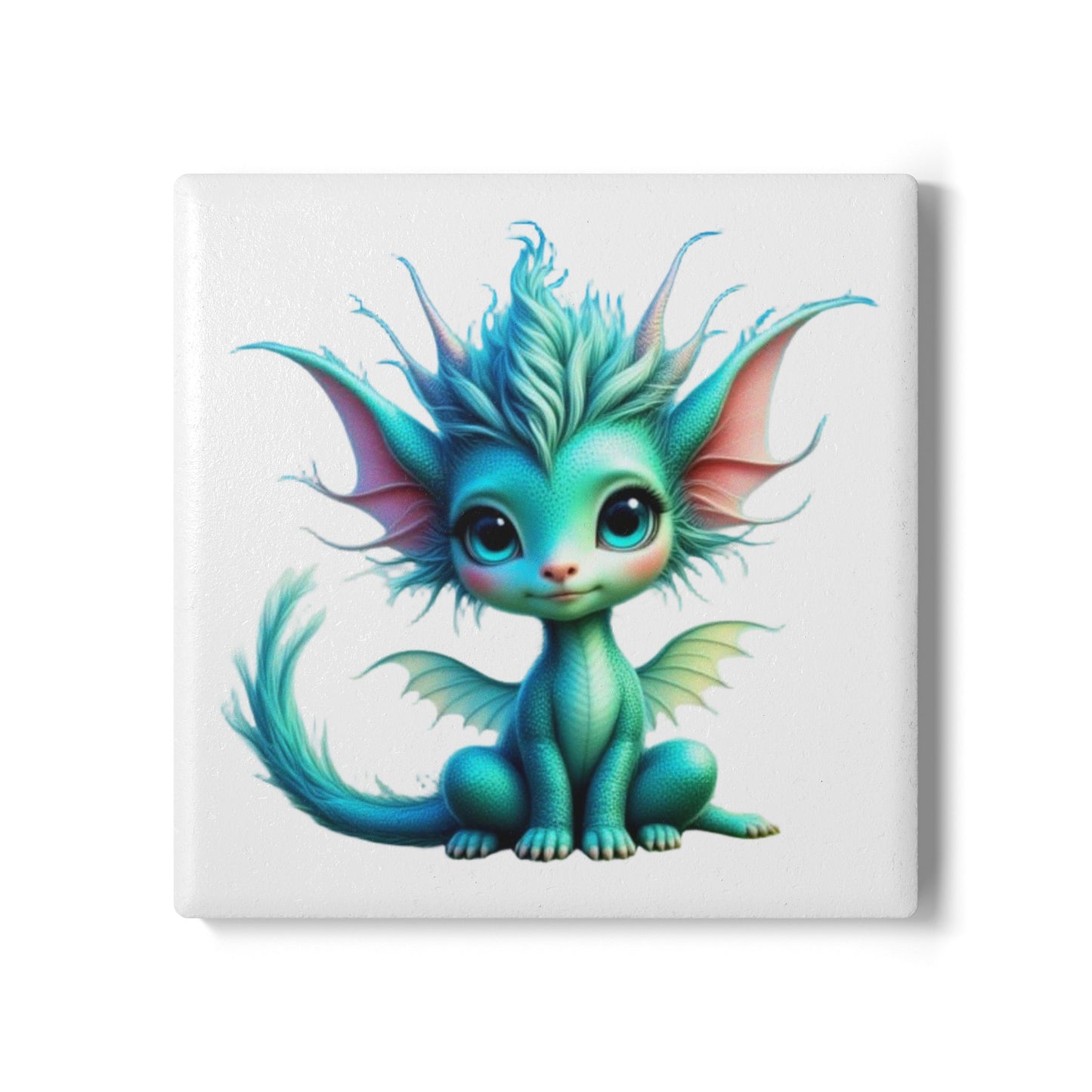 Ceramic Coaster, Baby Dragon Aletta, Unique Gifts, Cool Designs