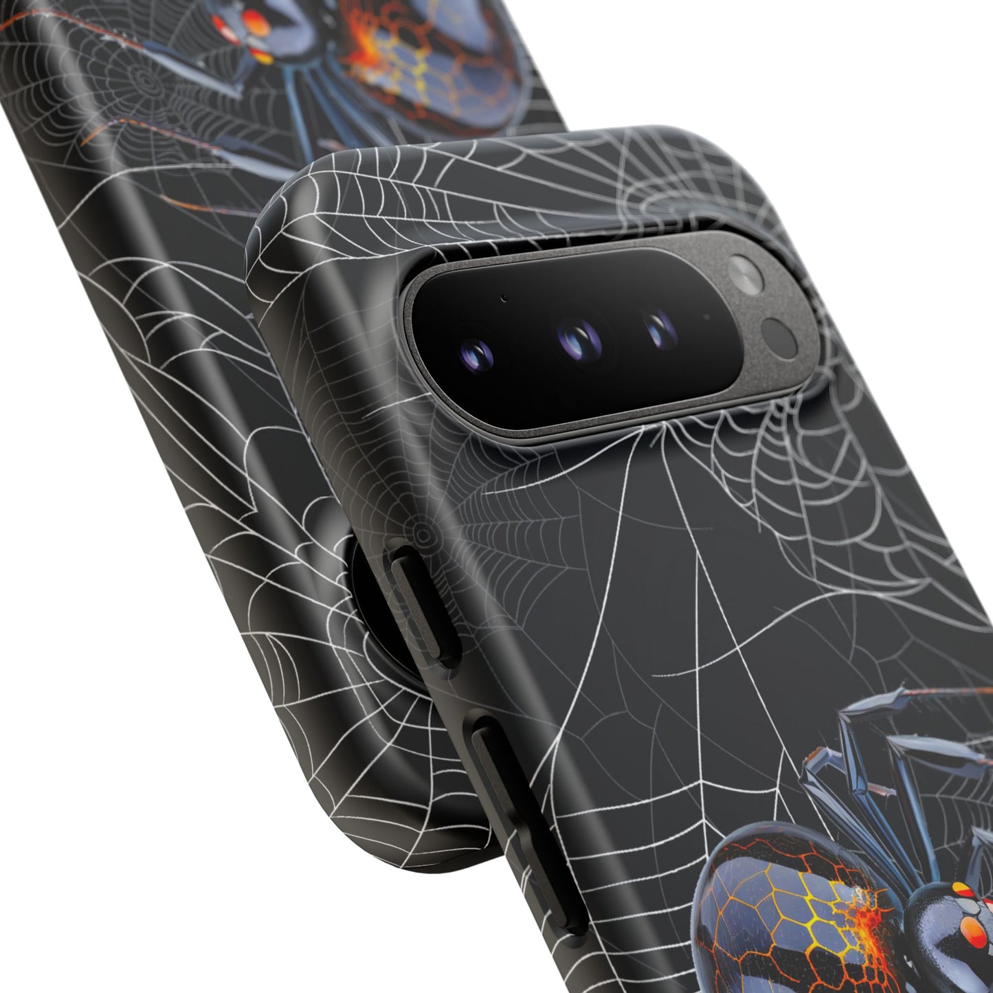 Spider Web Phone Case - Tough Cases for Halloween, Spooky Decor, Gift for Teens, Gothic Style, Unique Customizable Covers