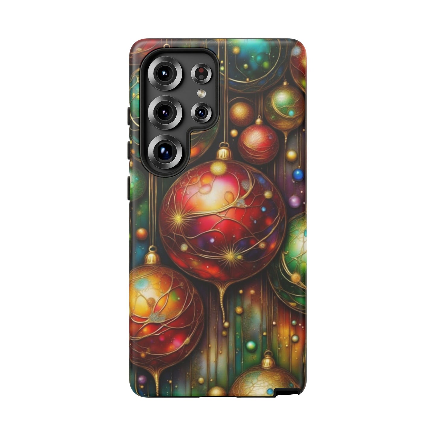 Colorful Holiday Phone Case, Festive Smartphone Cover, Christmas Gift, Artistic Phone Protector, Unique Holiday Accessory