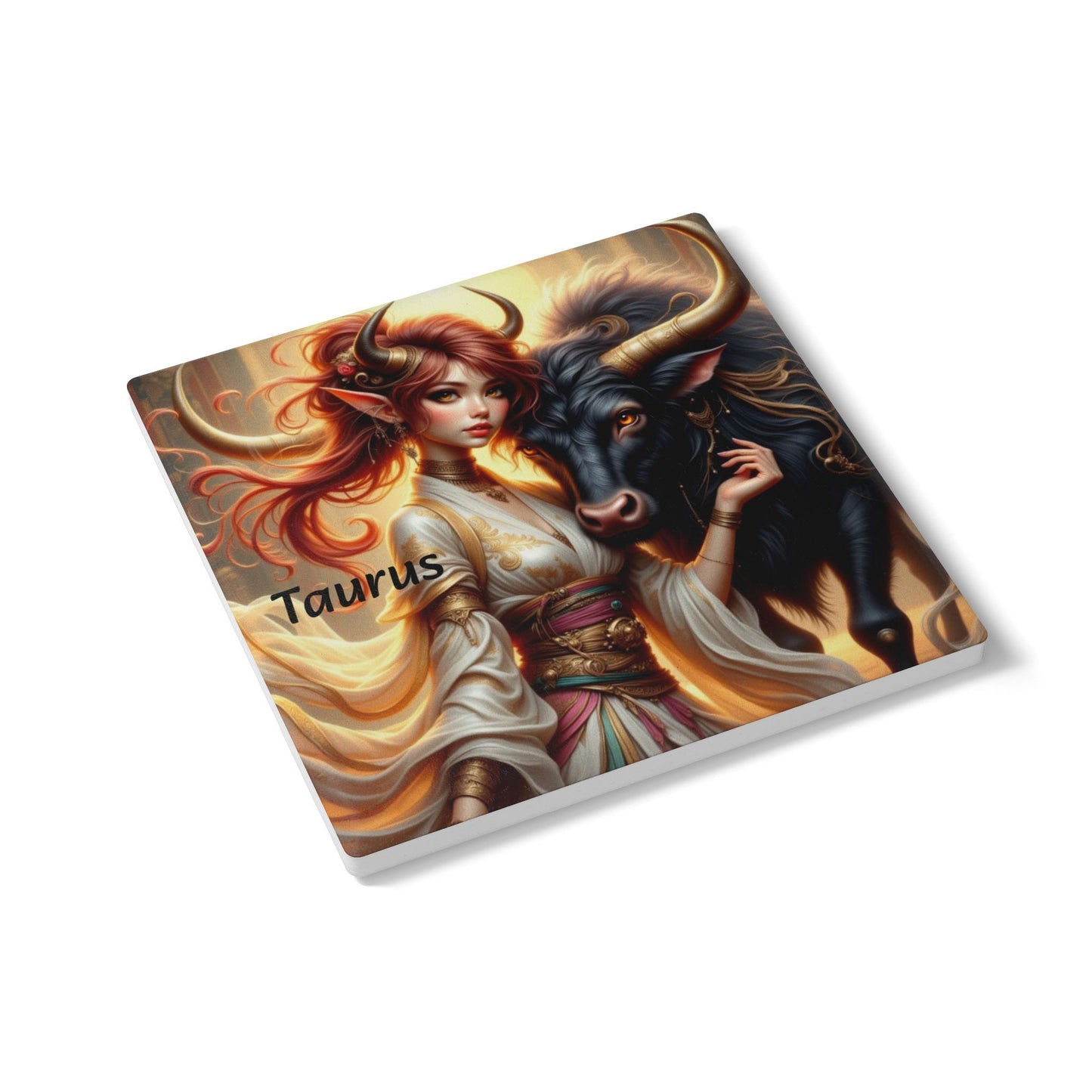 Ceramic Coaster, Zodiac Taurus, Astrology Gifts, Unique Designs