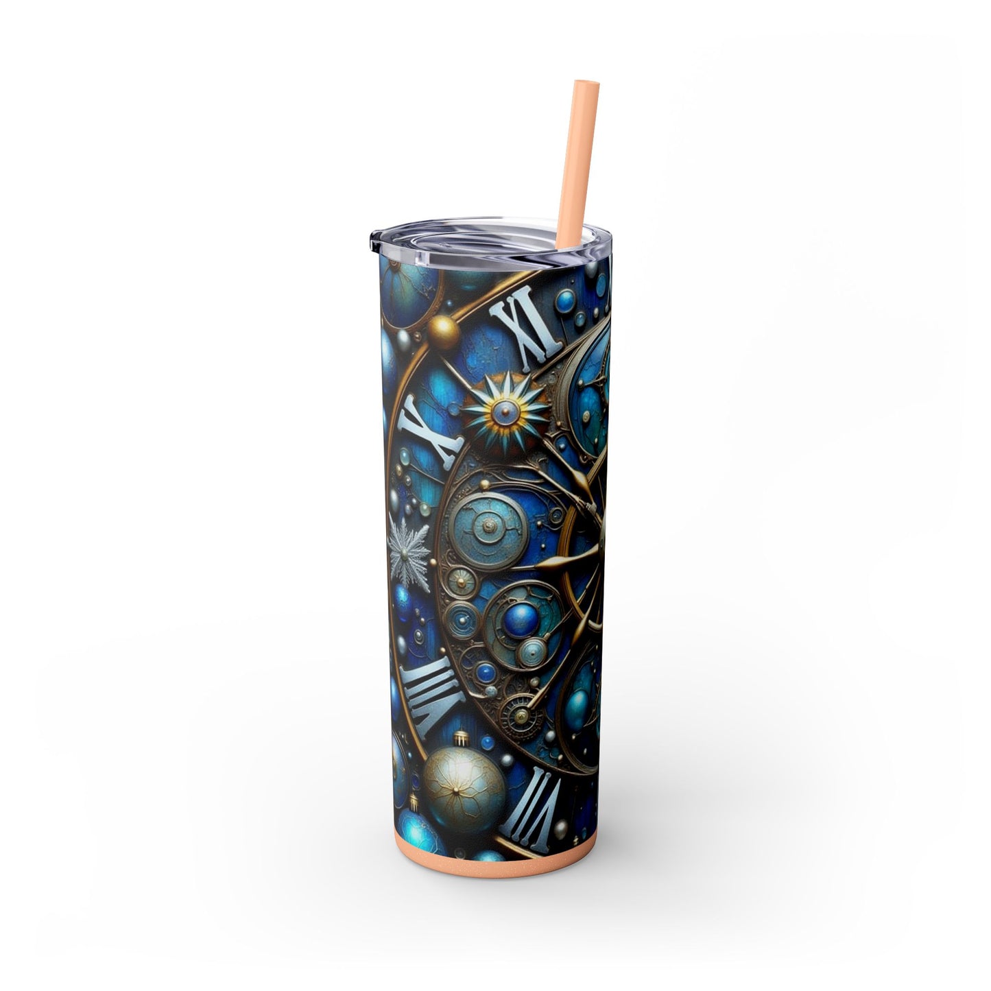Galactic Skinny Tumbler | 20oz | Cosmic Drinkware, Celestial Design, Astronomy Gift, Party Favors, Starry Night Tumbler