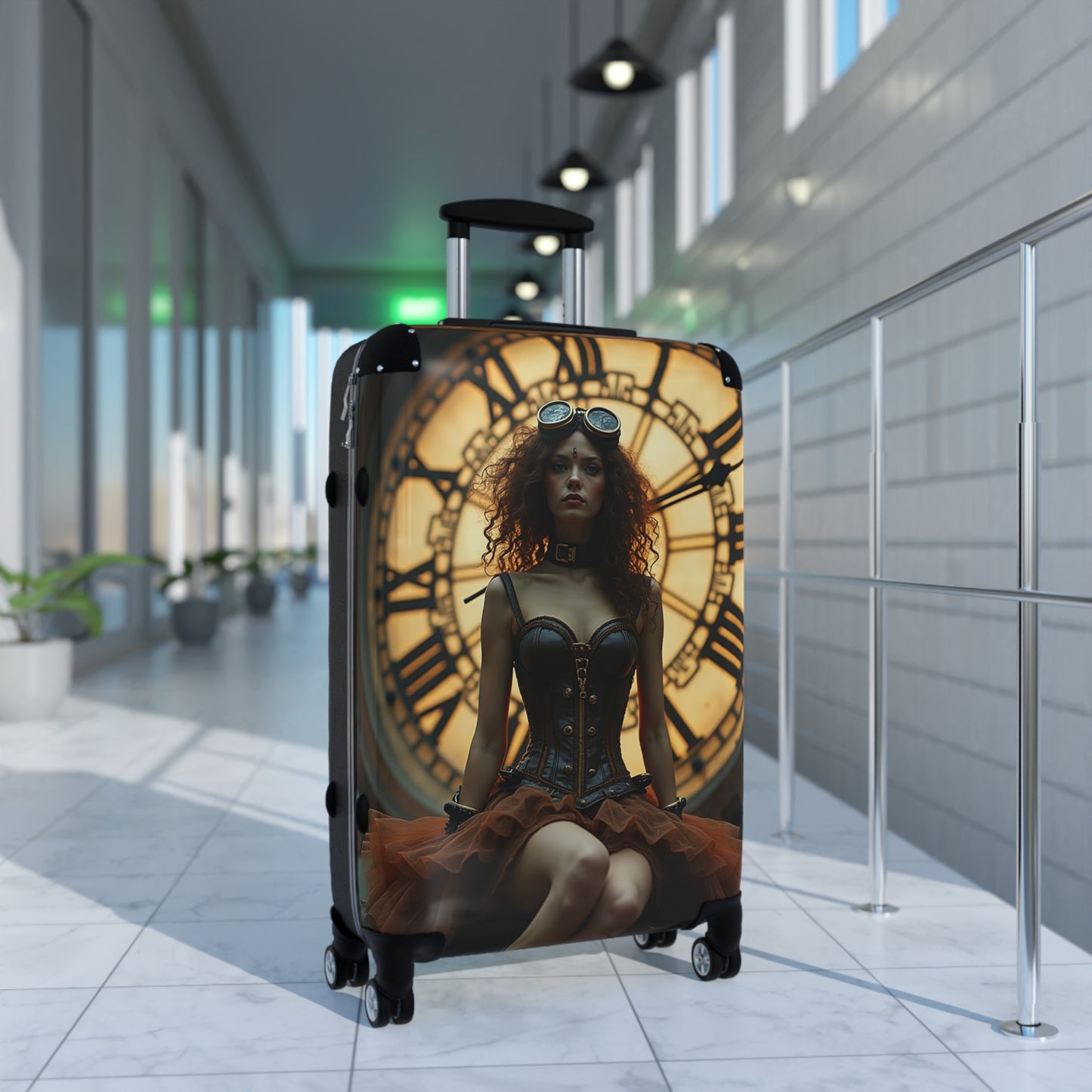 Lucy Steampunk Stylish Suitcase - Unique Travel Luggage for Adventurers, Ideal Gift for Travelers, Vintage-Inspired Travel Gear, Perfect [...]