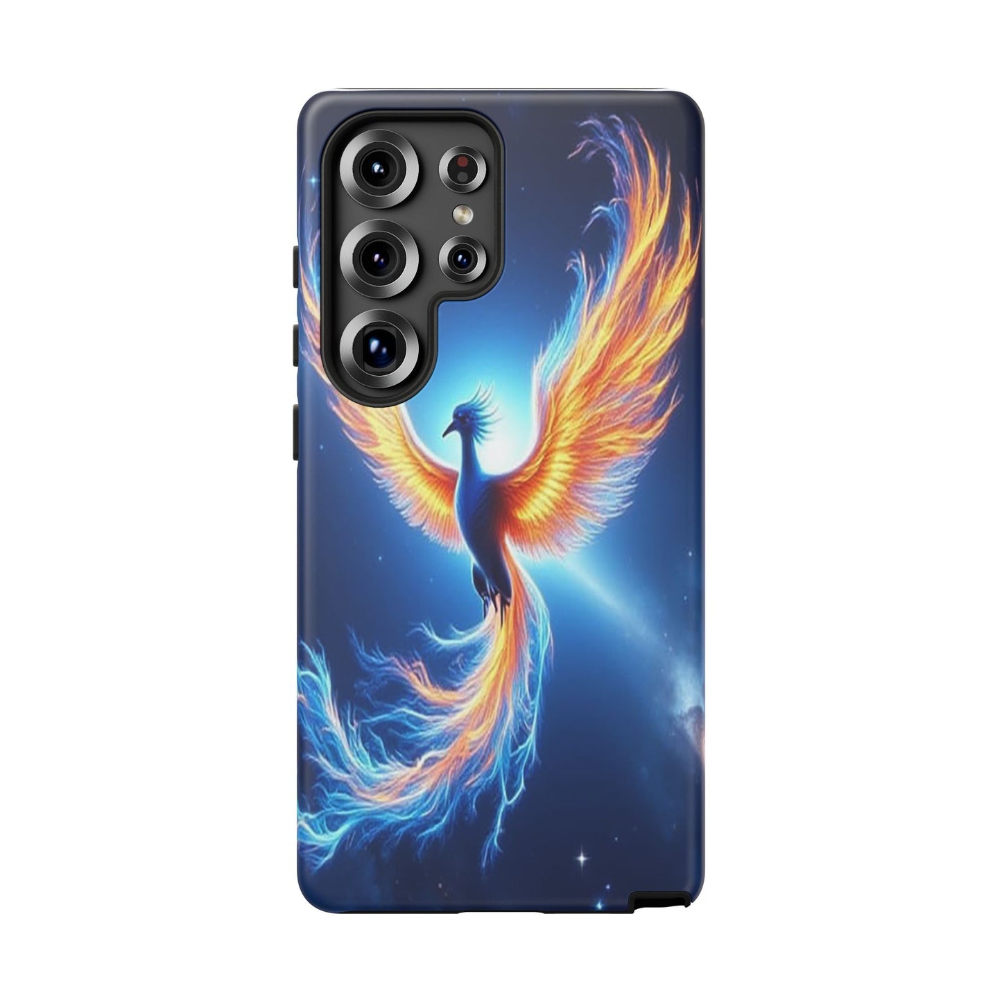 Phoenix Tough Case, Blue Bird Phone Case, Fantasy Designs, Space theme