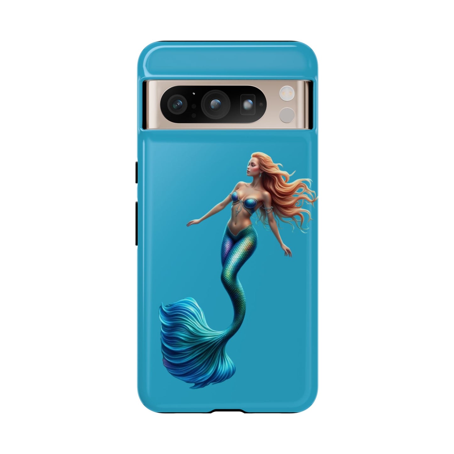 Mermaid Phone Case, Tough Phone Cover, Ocean Lover Gift, Cute Mermaid Accessory, Summer Vibes Case