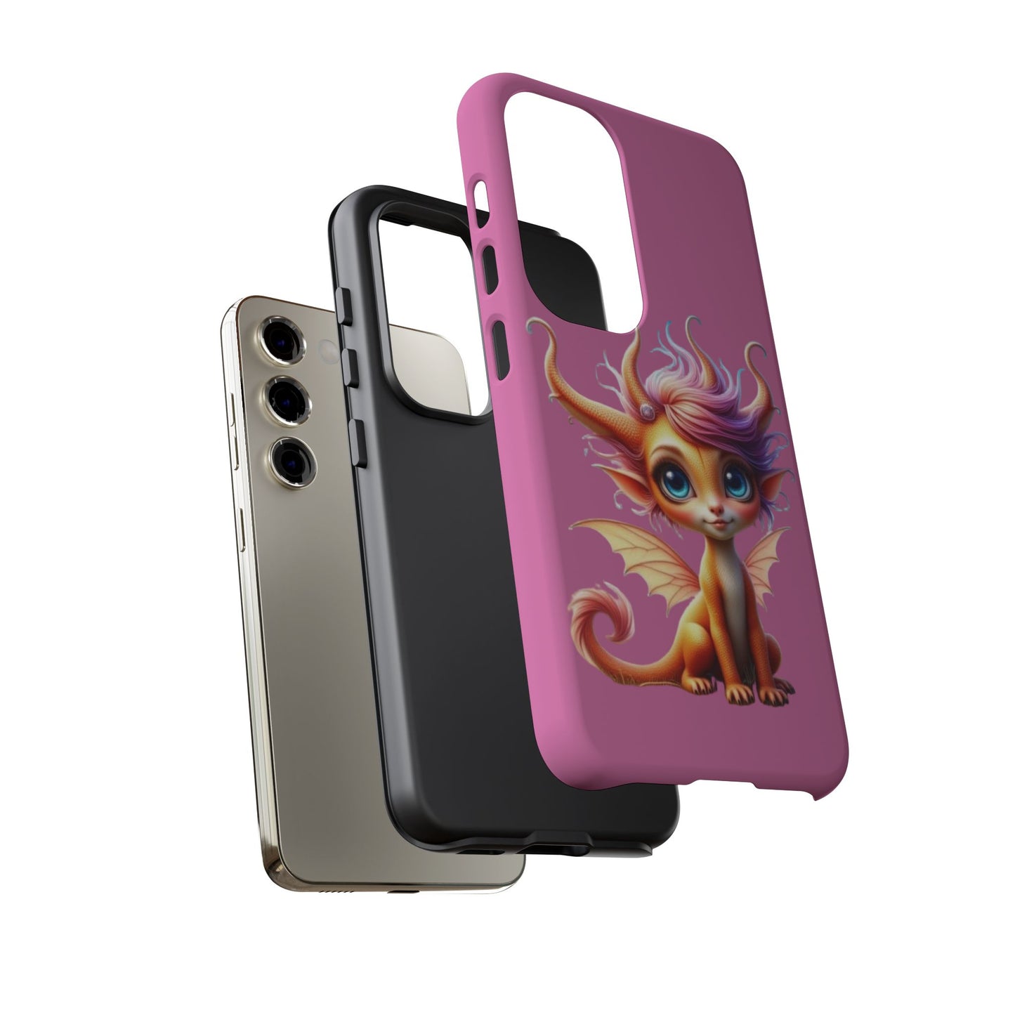 Dragon-Themed Phone Case, Cute Fantasy Phone Cover, Gifts for Kids, Magical Dragon Design, Birthday Present, Phone Accessories