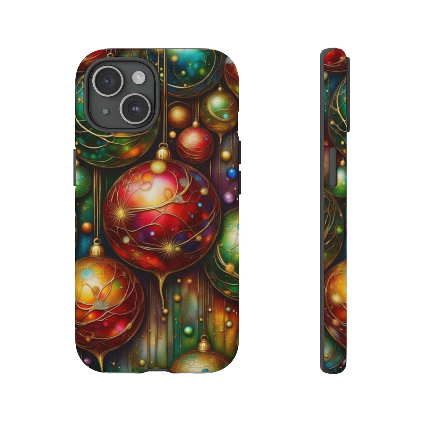 Colorful Holiday Phone Case, Festive Smartphone Cover, Christmas Gift, Artistic Phone Protector, Unique Holiday Accessory