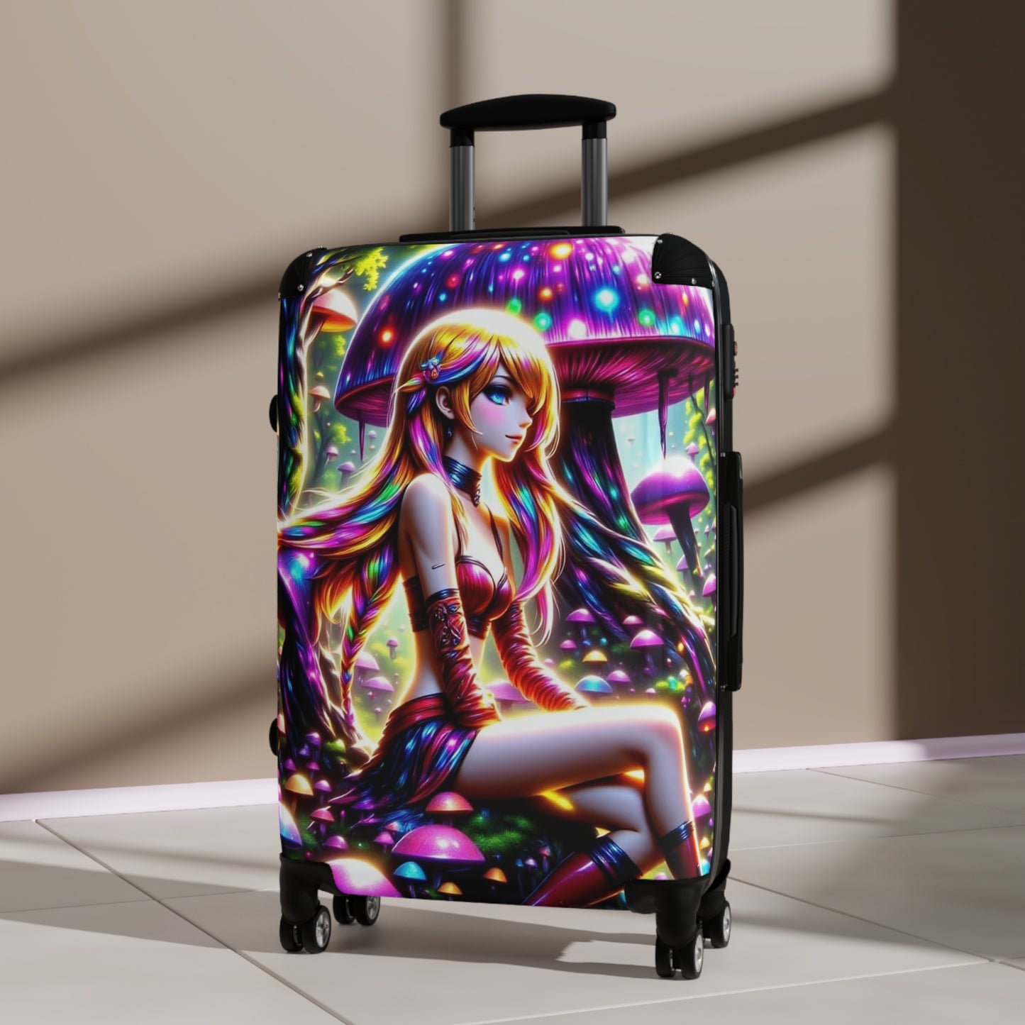 Sexy Anime Alice in Wonderland, Fantasy Luggage, Stylish Travel Suitcase, Adventure Bag, Novelty Carry-On, Perfect for Travelers, Gift for Travelers