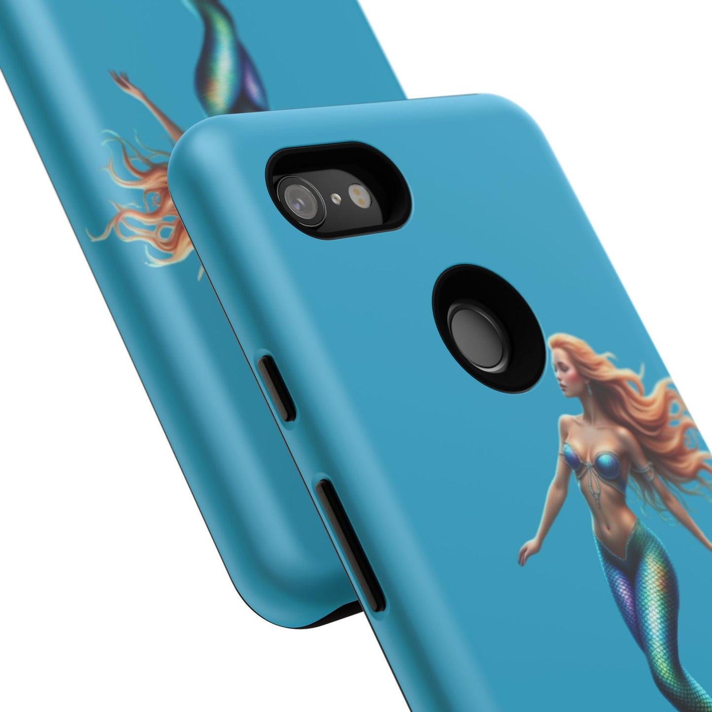 Mermaid Phone Case, Tough Phone Cover, Ocean Lover Gift, Cute Mermaid Accessory, Summer Vibes Case