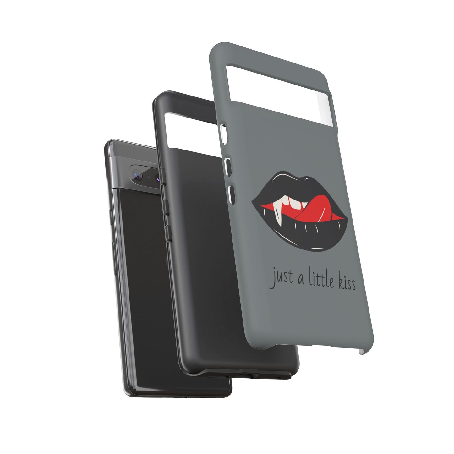 Vampire Lip Phone Case, Edgy Tech Accessories, Halloween Gifts, Goth Aesthetic, Quirky Cell Phone Cover