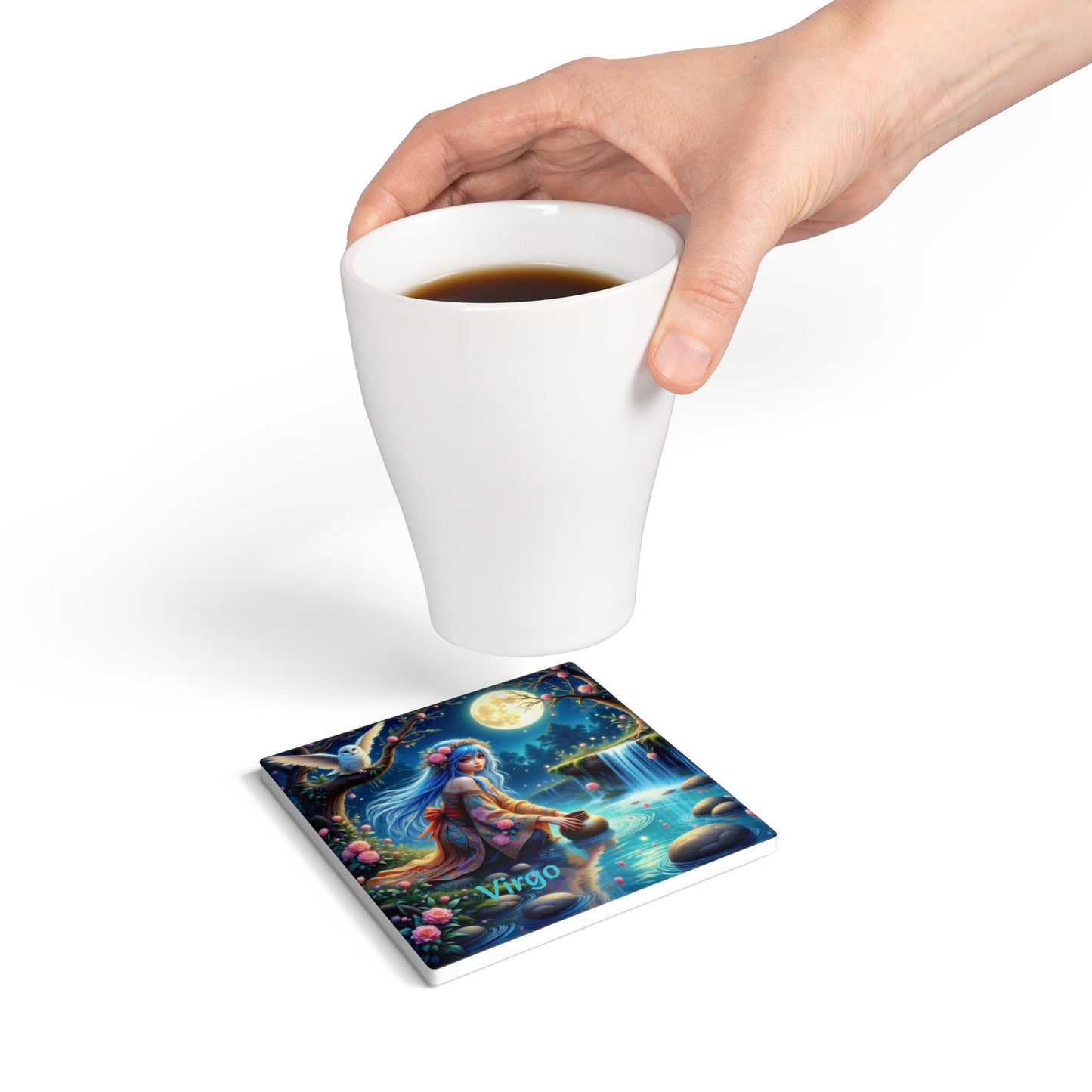 Ceramic Coaster, Zodiac Virgo, Astrology Signs, Unique Designs, Gift Ideas