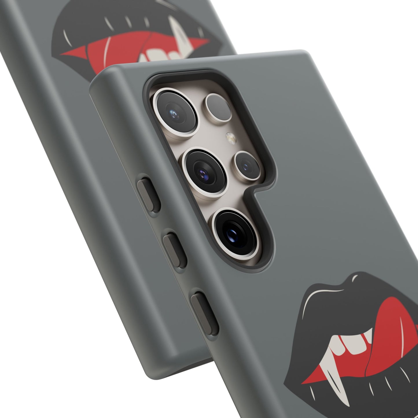 Vampire Lip Phone Case, Edgy Tech Accessories, Halloween Gifts, Goth Aesthetic, Quirky Cell Phone Cover