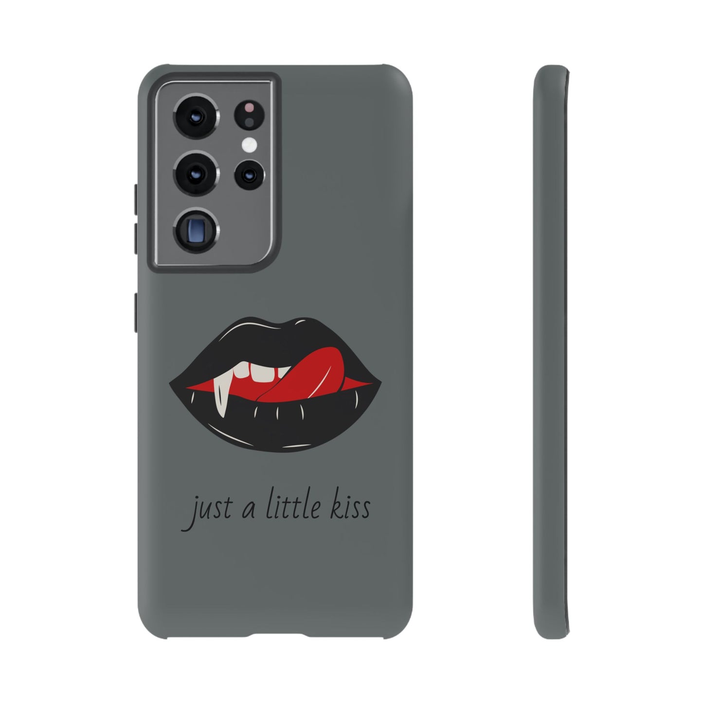 Vampire Lip Phone Case, Edgy Tech Accessories, Halloween Gifts, Goth Aesthetic, Quirky Cell Phone Cover