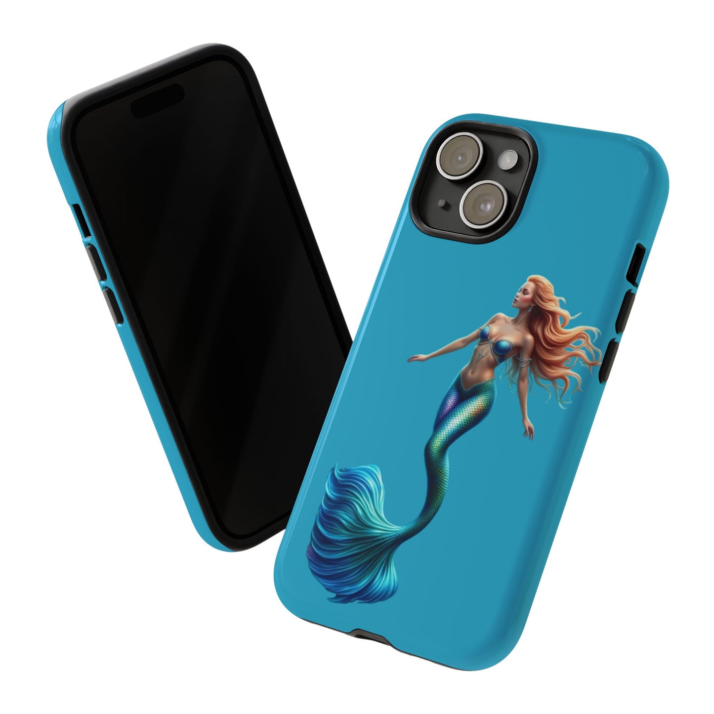 Mermaid Phone Case, Tough Phone Cover, Ocean Lover Gift, Cute Mermaid Accessory, Summer Vibes Case