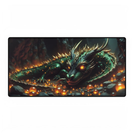 Fantasy Dragon Desk Mat, Office Decor, Gaming Mat, Home Office Accessory, Unique Gift, Desk Organizer