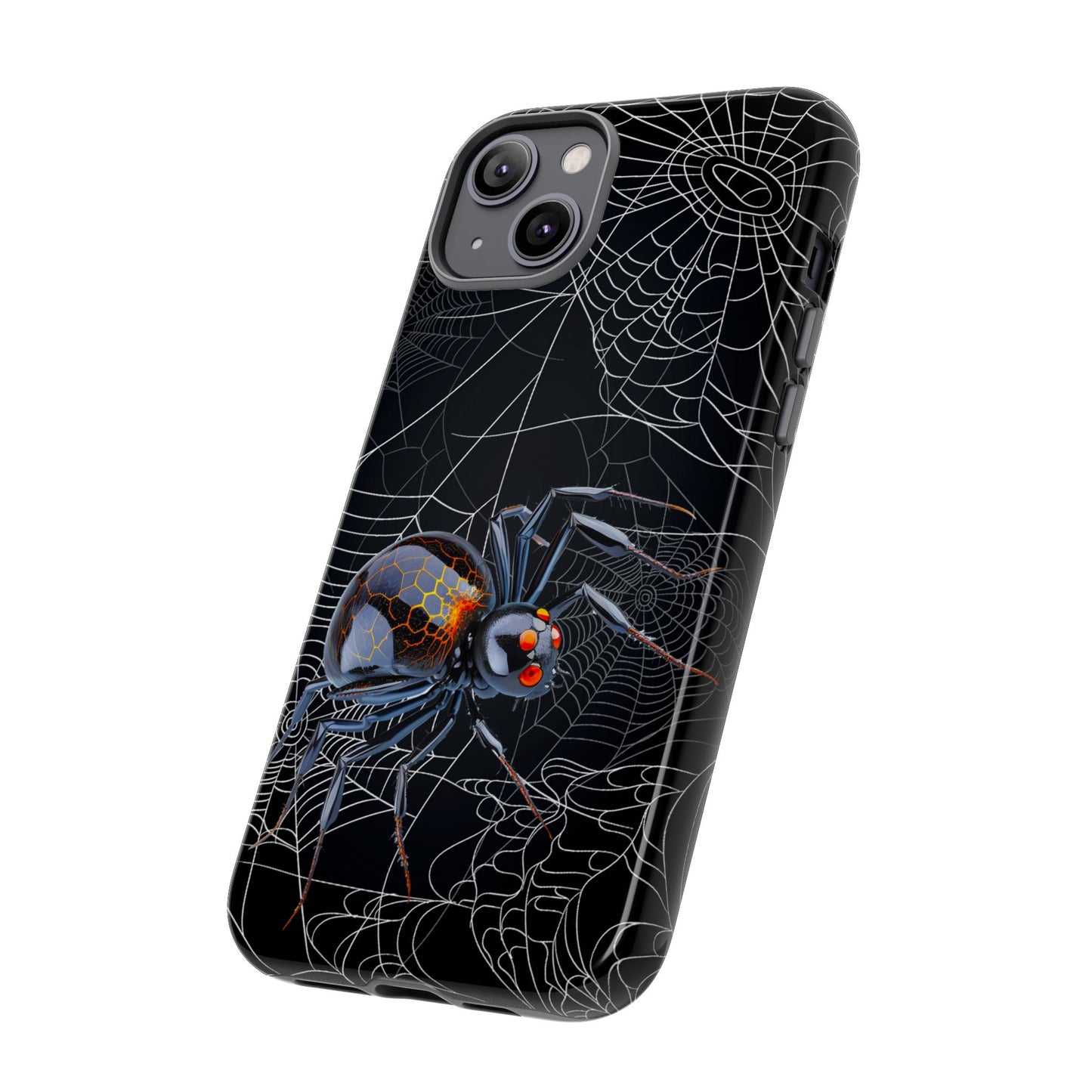 Spider Web Phone Case - Tough Cases for Halloween, Spooky Decor, Gift for Teens, Gothic Style, Unique Customizable Covers