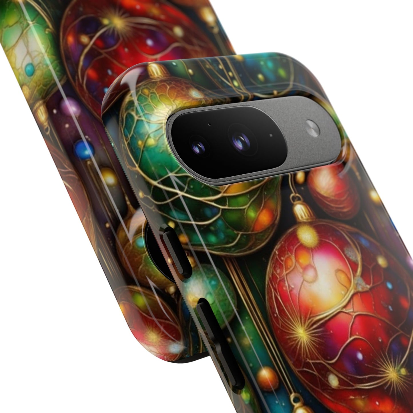 Colorful Holiday Phone Case, Festive Smartphone Cover, Christmas Gift, Artistic Phone Protector, Unique Holiday Accessory