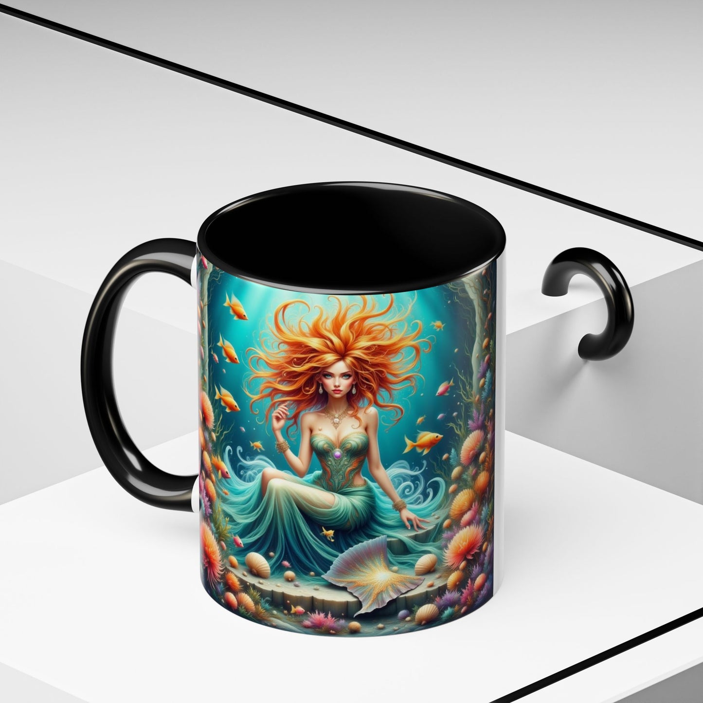 Astrology Pisces Accent Coffee Mug (11, 15oz)