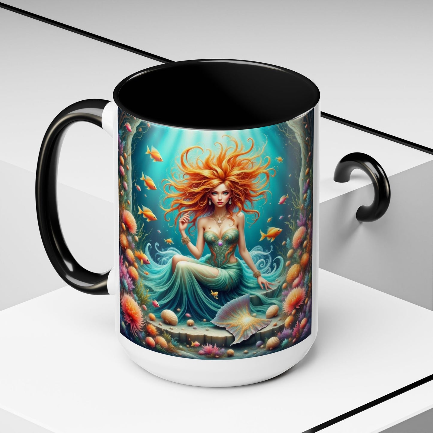 Astrology Pisces Accent Coffee Mug (11, 15oz)