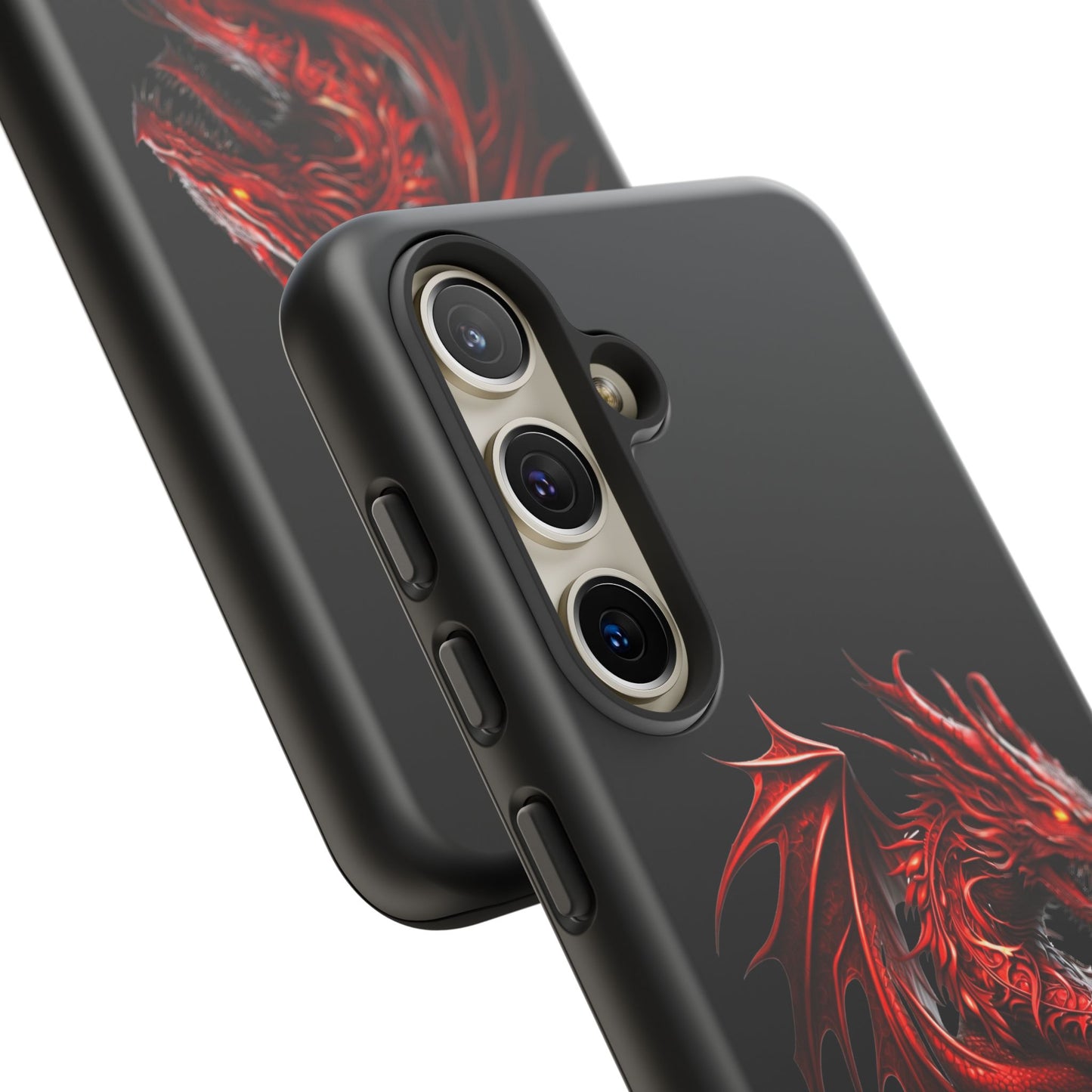 Red Dragon Phone Case, Fantasy Case, Tough Phone Cover, Gift for Gamers, Dragon Lover, Unique Mobile Accessory