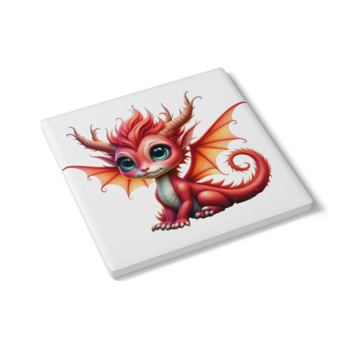 Ceramic Coaster, Baby Dragon China, Unique Gifts, Cool Designs