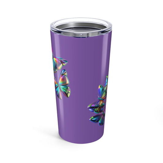 Colorful Butterfly Travel Tumbler, 20oz Insulated Drinkware, Gift for Nature Lovers, Eco-Friendly Cup, Perfect for All Occasions