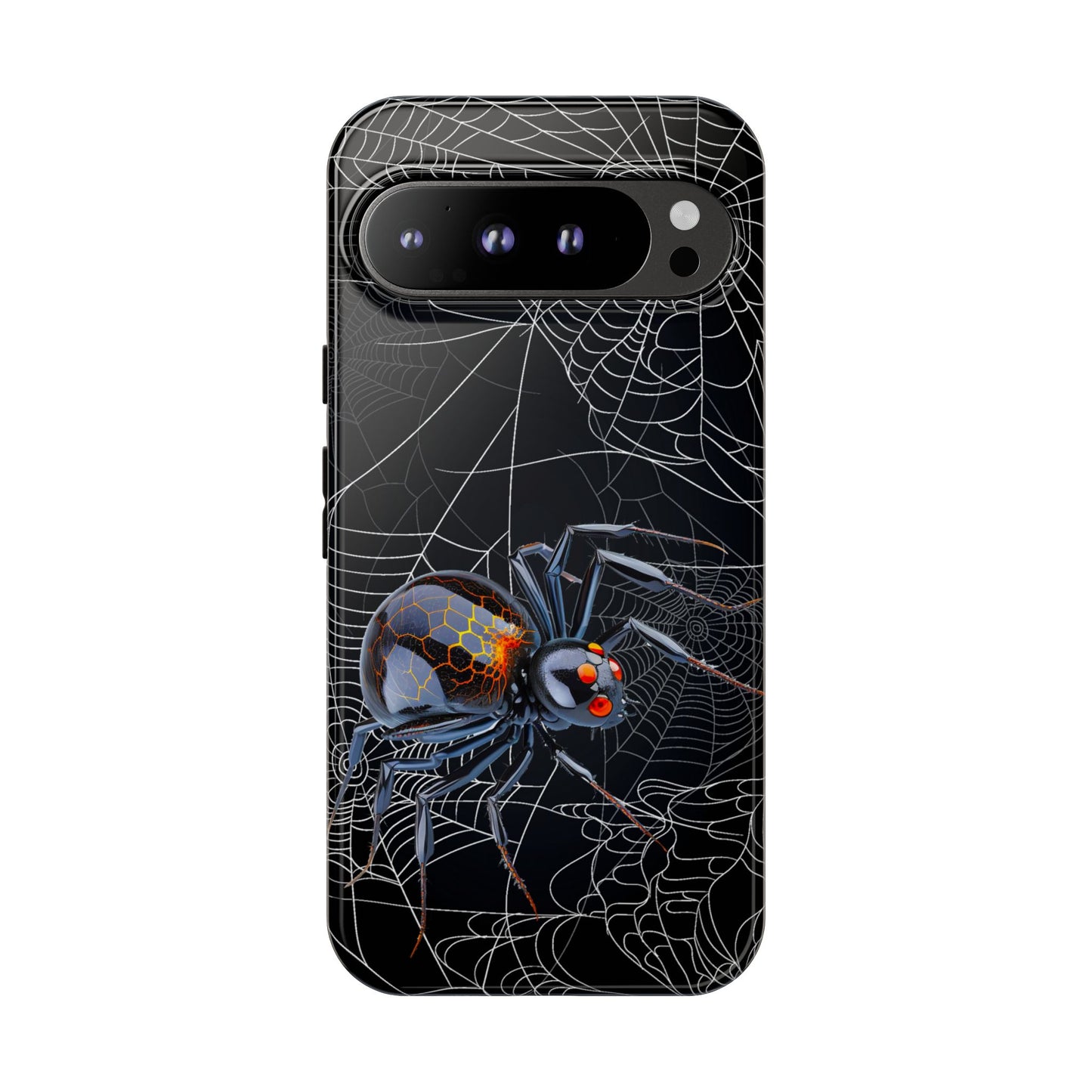Spider Web Phone Case - Tough Cases for Halloween, Spooky Decor, Gift for Teens, Gothic Style, Unique Customizable Covers