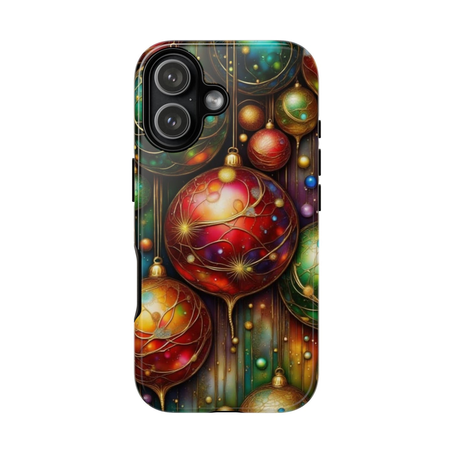 Colorful Holiday Phone Case, Festive Smartphone Cover, Christmas Gift, Artistic Phone Protector, Unique Holiday Accessory