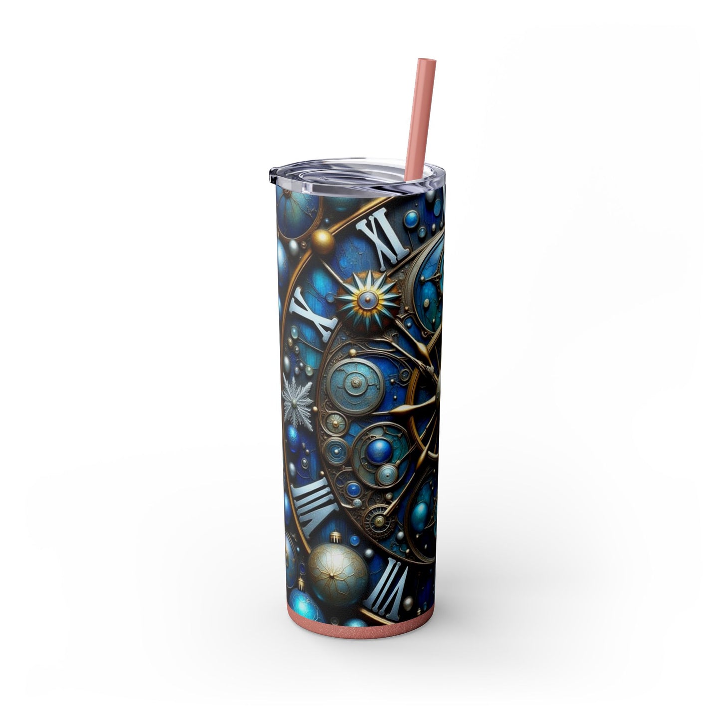 Galactic Skinny Tumbler | 20oz | Cosmic Drinkware, Celestial Design, Astronomy Gift, Party Favors, Starry Night Tumbler
