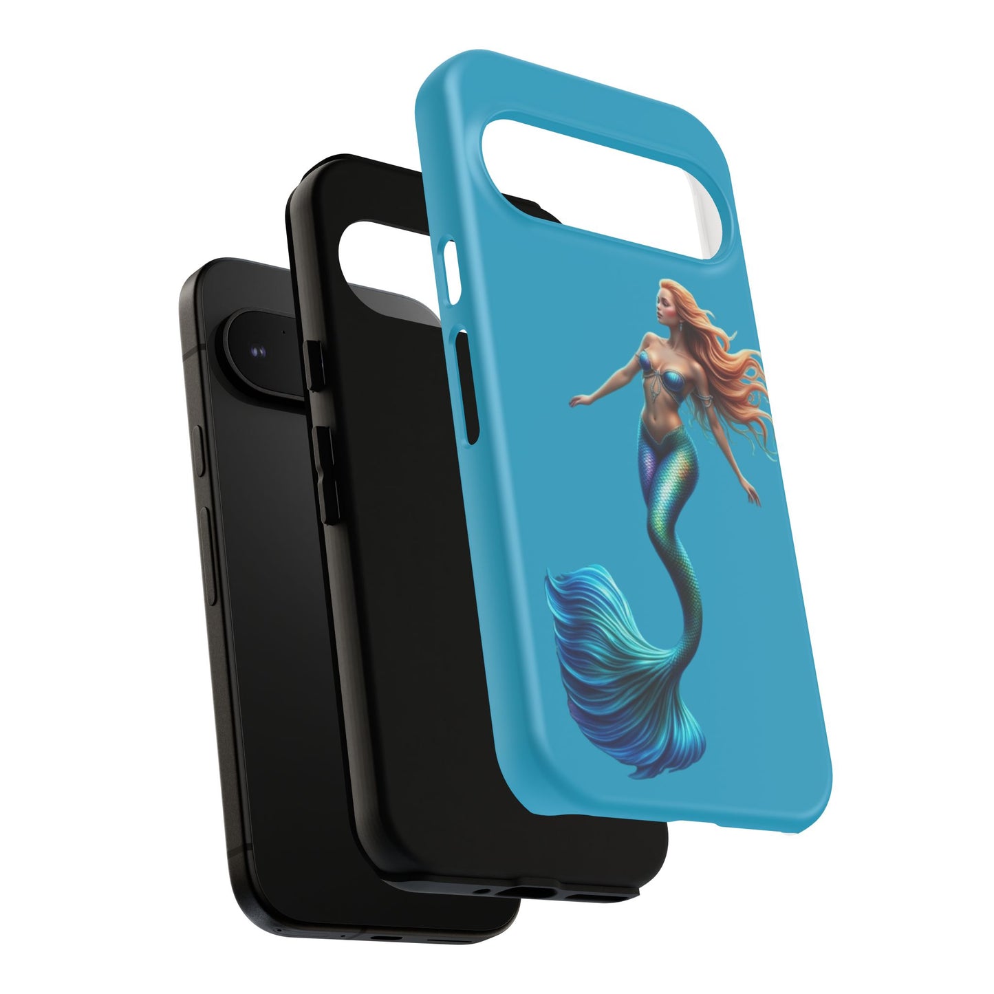 Mermaid Phone Case, Tough Phone Cover, Ocean Lover Gift, Cute Mermaid Accessory, Summer Vibes Case
