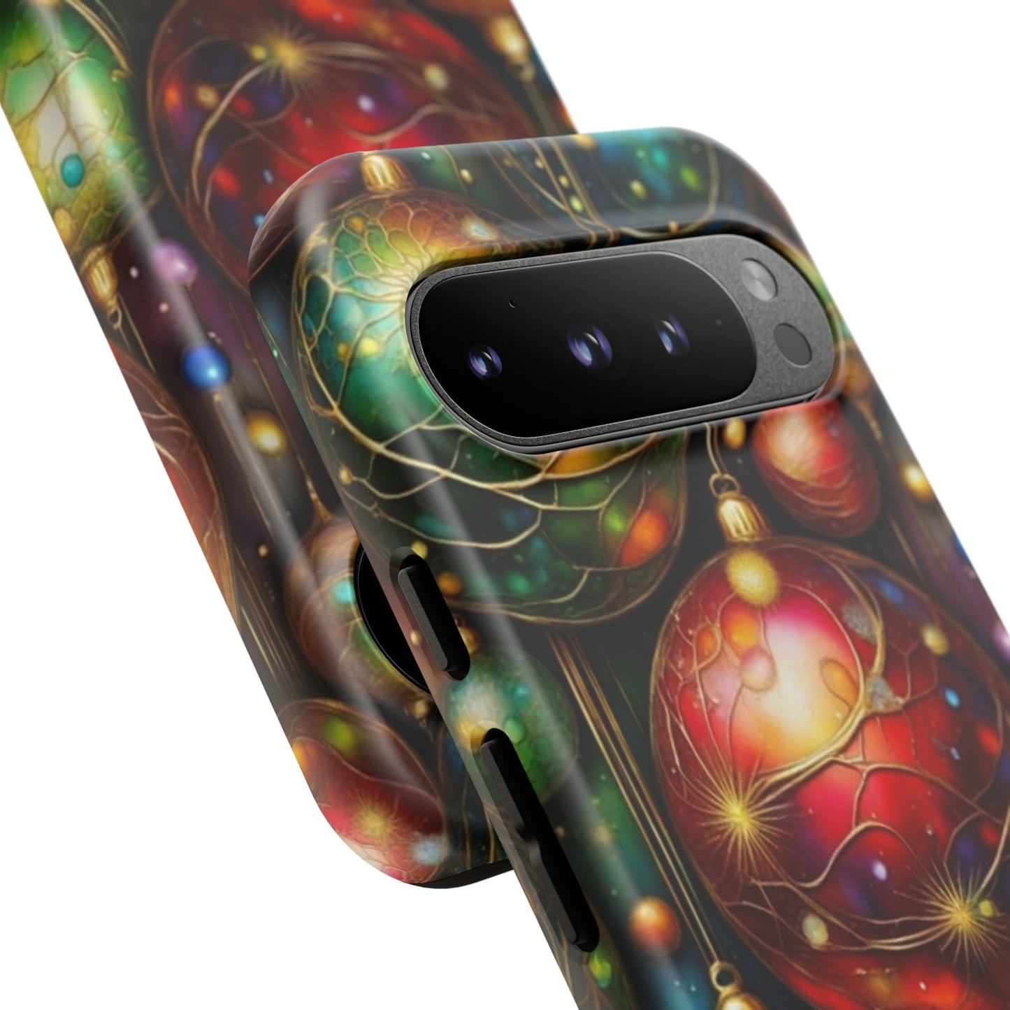 Colorful Holiday Phone Case, Festive Smartphone Cover, Christmas Gift, Artistic Phone Protector, Unique Holiday Accessory