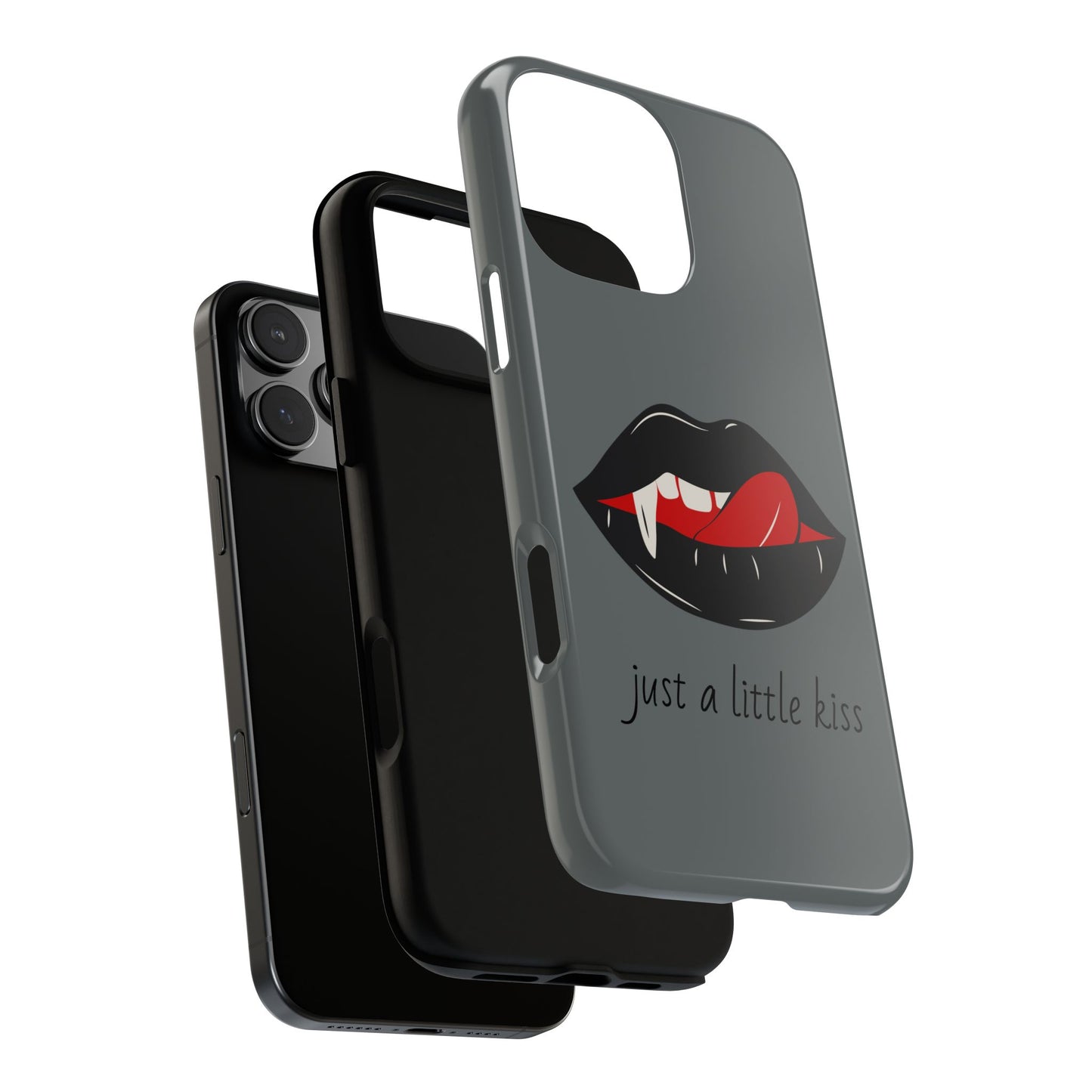 Vampire Lip Phone Case, Edgy Tech Accessories, Halloween Gifts, Goth Aesthetic, Quirky Cell Phone Cover