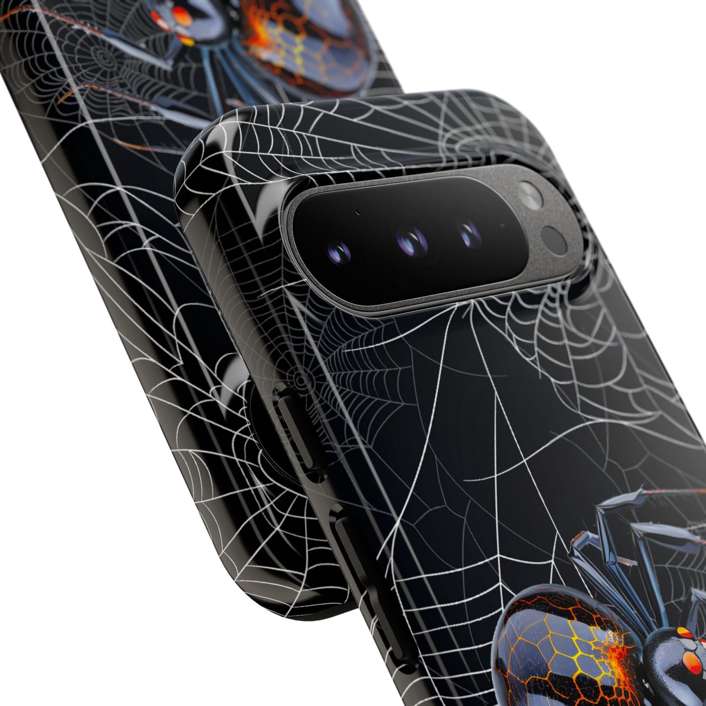 Spider Web Phone Case - Tough Cases for Halloween, Spooky Decor, Gift for Teens, Gothic Style, Unique Customizable Covers
